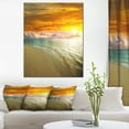 thumbnail image 1 of Design Art - Plage incroyablement colorée avec des empreintes de pas, 1 of 4