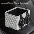 thumbnail image 3 of Armrest Storage Box Keep Neat Foldable Cup Holder Excellent Auto Armrest Cup Sundries Organizer, 3 of 5