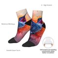 thumbnail image 6 of Rocae Vibrant Hummingbird Watercolor Art for Premium Adult Socks,Comfortable, Breathable, and Durable Socks, Perfect for Everyday Wear, 6 of 7