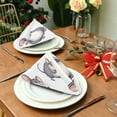thumbnail image 3 of Qxltty Lovely Cartoon Rat Napkins 20×20in Perfect for Parties Dinners Weddings Cocktail Housewarming Cloth Napkins Set of 1, 3 of 8