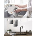 thumbnail image 5 of Grey Geometric Beach Kitchen Dish Towels for Drying Dishes Set of 2, Ombre Waves Moire Abstract Art Waffle Weave Microfiber Hand Tea Bathroom Towels Quick Dry & Absorbent Towel 12x12, 5 of 7
