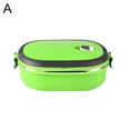 thumbnail image 1 of AMERTEER HLONK 2 Layer Rectangle Stainless Steel Thermal Lunch Box Food Storage Container, 1 of 9