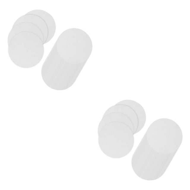 Scienceny 100 Uds. Papel de fusión de vidrio para horno microondas, artesanía de papel de fibra cerámica, , blanco blanco 2Conjunto