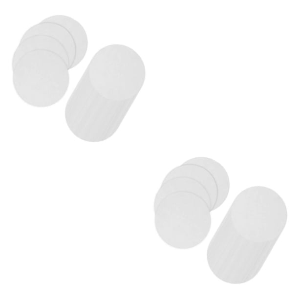 Scienceny 100 Uds. Papel de fusión de vidrio para horno microondas, artesanía de papel de fibra cerámica, , blanco blanco 2Conjunto