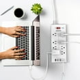 thumbnail image 3 of ONDOG Power Strip Surge Protector with 8-Outlet 4 USB Port ,6FT extension cord, 3 of 7