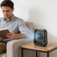 thumbnail image 6 of Rechargeable Portable Desk Fan 3 Speed Mini Fan with LED Battery Display 360 degrees Rotation Quiet USB Fan for Home Office Bedroom Camping Travel, 6 of 6