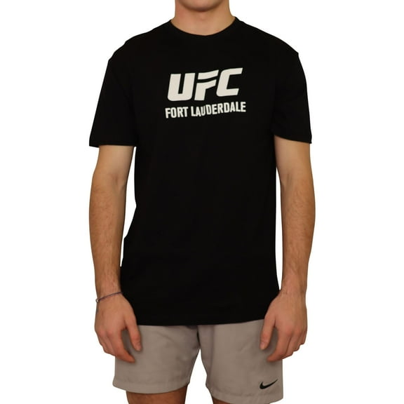 UFC Mens Fort Lauderdale Apr 27 Graphic T-Shirt, Black, X-Large