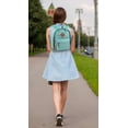 thumbnail image 6 of Madison & Dakota 13.5”L Mini Canvas Backpack for Everyday, School, Recreation, Commuting and Travel in Seafoam Green, 6 of 6