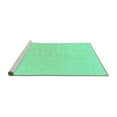 thumbnail image 2 of Ahgly Company Machine Washable Indoor Rectangle Solid Turquoise Blue Modern Area Rugs, 6' x 9', 2 of 4