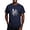 Navy, variant on - Alpha Sigma Phi Phoenix Black T Shirt - Men's Fitted T-Shirt