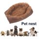 thumbnail image 1 of Cojín rectangular 2 en 1 para perros y gatos, cama antideslizante de felpa suave para mascotas (Café S) Ndcxsfigh Para estrenar, 1 of 5