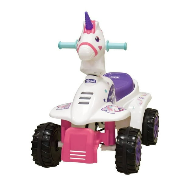 Montable Miniquad Unicornio Prinsel Eléctrico Blanco