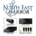 thumbnail image 2 of NEH Center Hole Ribbed Boat Pontoon Fender 6" x 15" 4pcs Inflatable Vinyl Mooring Bumpers Guard Dock Docking - Black, 2 of 3