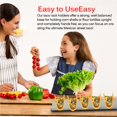 thumbnail image 4 of Injueey Estante para tacos en forma de V, accesorios de cocina de acero inoxidable, soporte para Pizza, estructura estable bien equilibrada Cocina y Comedor, 4 of 6