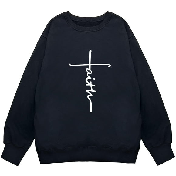YITAN Chandails Graphiques Mignons Surdimensionnés pour Femmes Chandail Drôle pour Adolescentes Chandails en Molleton Noirs Larges