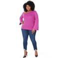 thumbnail image 2 of Sofia Jeans by Sofia Vergara Women's Plus Size One-Shoulder Sweater, 2 of 7