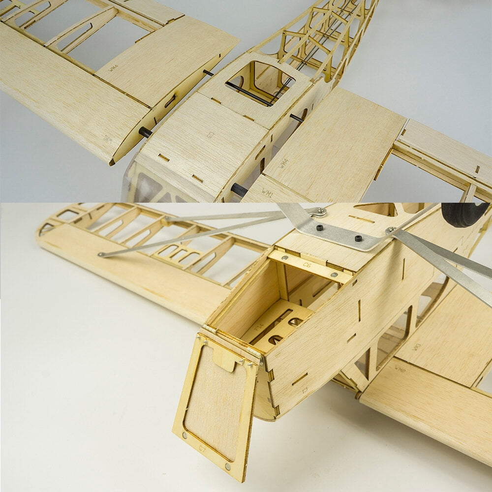 Airplane,Kit Version Diy Airplane 1200mm Powered Airplane 1200mm Wood Plane S2301 Version Diy Model 1200mm Powered J3 Wood Airplane Aircraft Kit Version Aircraft Kit Beige KIT