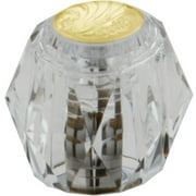 Delta H61 Two Traditional / Classic Clear Knob Handle From The Classic Collection - Brass