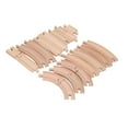 thumbnail image 1 of Juego De Vías De Tren Para Niños Pequeños, Kit De Montaje, Paquete De Expansión De Vías De Madera Educativo DIY Con Accesorios Ricos, 1 of 7