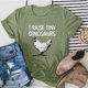 thumbnail image 2 of Gibobby Camisetas de verano para mujer Mujeres Casual Impresión Manga Corta Cuello Redondo Camiseta Suelta Blusa Tops(Verde,CH), 2 of 4