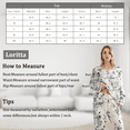 thumbnail image 4 of Loritta Secret 2 Pieces Womens Pajamas Sets Comfy Printed Loungewear Sets Woman with Pockets,S-2XL, 4 of 6