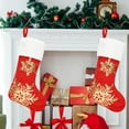 thumbnail image 2 of Sacs Cadeaux de Noël Décorations de Noël Bas de Noël Sacs Cadeaux Estampage à Chaud Bas de Bonbons de Noël Sacs de Noël pour Cadeaux, Bas de Bonbons de Noël, 2 of 6