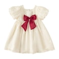 thumbnail image 2 of Économies d'Été! Robe d'Été pour Enfants, Robes Décontractées pour Filles en Solde, Mode Princesse pour Filles de 3 à 8 Ans Robe Ample à Manches Courtes Col Rond Longueur Genou, 2 of 3