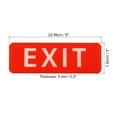 thumbnail image 2 of Uxcell 9"x3" EXIT Sign Acrylic Self Adhesive Door Sticker Wall Mounting Sign Red 2 Pack, 2 of 5