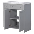 Churanty 30" Bathroom Vanity with Sink Combo Set,Gray Combo Cabinet ...