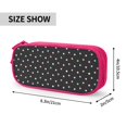thumbnail image 4 of TEQUAN Large Capacity Pencil Case, Colorful Polka Dots Pattern Pencil Pouch 2 Compartments Pencil Bag (Pink), 4 of 7