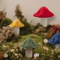 thumbnail image 6 of Phantoscope Mushroom Shaped Throw Pillow, Teddy Fleece Plush Decorative Accent Cushion, 16 x 14 inch, Blue, Cute Summer Home Decor for Couch, Sofa, Bed & Chair, 6 of 8
