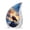 Eagle-3, variant on VALERASH Keepsake Eagle Teardrop for Adult Male - Pink Flower Cremation Urn for Father Military Urn for Ashes for Women & Man- 3 Inch