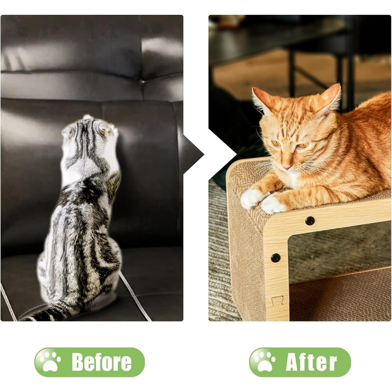 Cat Scratching Cardboard Cat House Vertical and Horizontal Cat Scratcher Board Cardboard Cat Bed Suitable for Cats to Rest Cat Scratch Pad Door Clips Furniture Protectors from Cat Scratching Walmart.c...