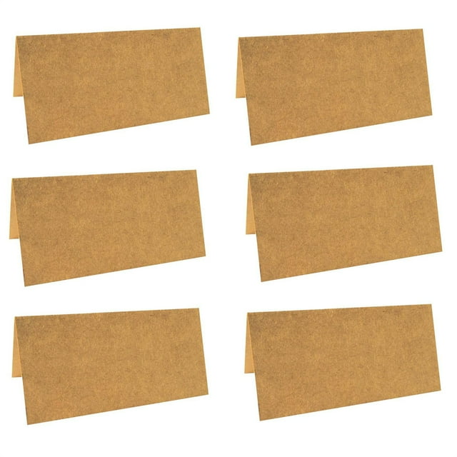 Bearachild 50 unidades/paquetes de tarjetas, sobres Kraft, postales, papel de almacenamiento estacionario, cartones ligeros con cuerda de cartulina