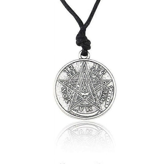 Pentacle Pentagram Pendant Charm Necklace For Men Wiccan Talisman Pagen Amulet Vintage Jewelry