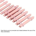 thumbnail image 4 of Miniature Garden Fence, 35 Inch Long Decorative Picket Fence, Pink 4Pack, 4 of 6