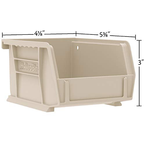 Akro-Mils 30210 AkroBins Plastic Storage Bin Hanging Stacking Containers 5-In...