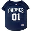 Pets First MLB San Diego Padres Mesh Jersey for Dogs and Cats - Licensed Soft Poly-Cotton Sports Jersey - Large