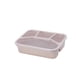 thumbnail image 2 of Injueey Fiambrera de 4 rejillas, contenedor de alimentos Rectangular multicolor de una sola capa, caja de almacenamiento de plástico para Mostrada Beige, 2 of 6