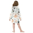 thumbnail image 7 of FORMRS Niños Bathrobe Unisex Hooded Robe Soft Plush Pajamas Sleepwear, Size 4-6T, Halloween Pumpkin, 7 of 7