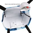 thumbnail image 6 of FORMRS Womens Canvas Tote Bag with Zipper Inner Pocket Shoulder Handbag, Blue Pattern, 6 of 7