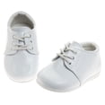thumbnail image 2 of Josmo Shoes Toddler Boys Lace Up Dress Shoes, White Patent, 8, 2 of 6