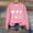 Pink Women Oversized Sweatshirts clearance under 5$, variant on Black and Friday Sales! Xqxayjr Womens Plus Size Long Sleeve Sweatshirt Casual Loose Tunic Tops WTF Leter Printed Fashion Pullover Loose Fit Round Neck Shirts Fall Outfits