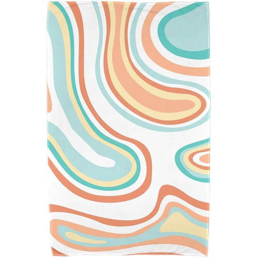 Simply Daisy 30" x 60" Agate Geometric Print Beach Towel