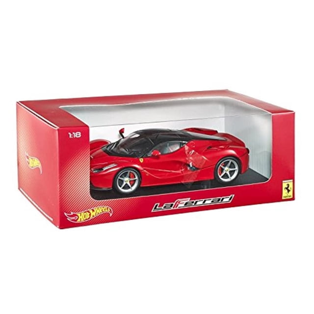 Auto de Juguete Hot Wheels LaFerrari Rojo Escala 1:18