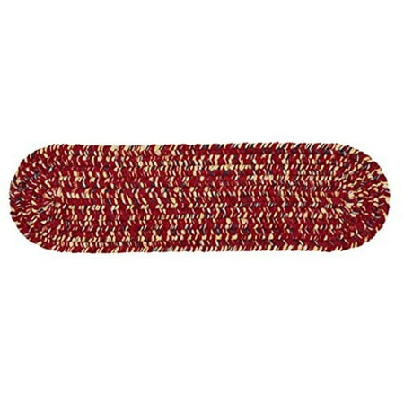 Colonial Mills West Bay Braided Red Area Rugs 8"x28" (SET 13)