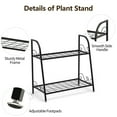 thumbnail image 3 of 2-tier Patio Metal Plant Stand, 3 of 9