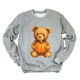 thumbnail image 4 of Watercolor Pumpkin Bear -  Womens Sweatshirt, 4 of 16