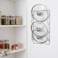 thumbnail image 4 of 1PCS Pot Lid Organizer Rack for Cabinet Door,3-Tier Pot Lids Holder,No Drilling Adhesive Wall/Door Mounted Rustproof Pot and Pan Cover for Kitchen Storage,Classic Black, 4 of 6