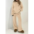 thumbnail image 3 of PRETTYGARDEN Women's 2 Piece Knit Sweater Outfit Casual Long Sleeve Pullover Wide Leg Pants Tracksuit Loungewear Set, 3 of 8